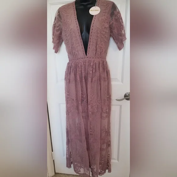 Wild Honey Dresses | Wild Honey See Thru Dress w/Shorts | Color: Pink | Size: S | Chicloungedeals's Closet